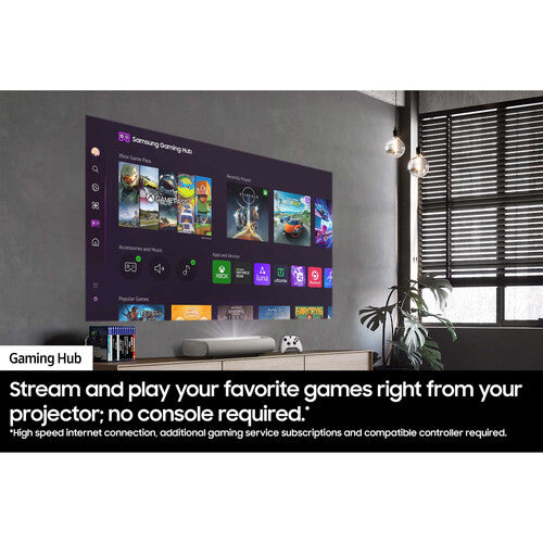 Samsung The Premiere LPU7D 2500-Lumen UHD 4K Ultra Short-Throw Laser Smart Home Theater Projector