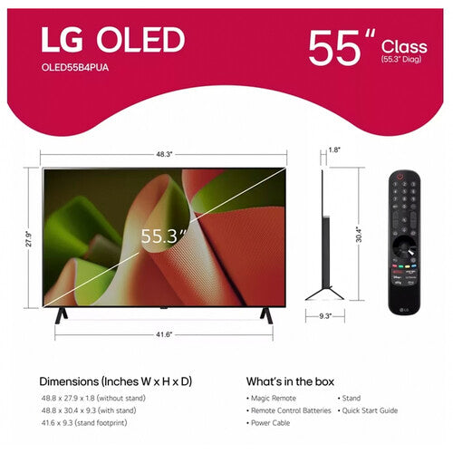 LG OLED B4 55" 4K HDR Smart TV