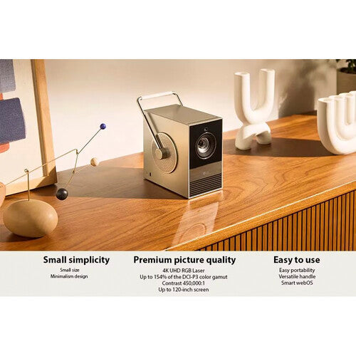 LG CineBeam Q HU710PB 500-Lumen XPR 4K Laser DLP Smart Portable Projector