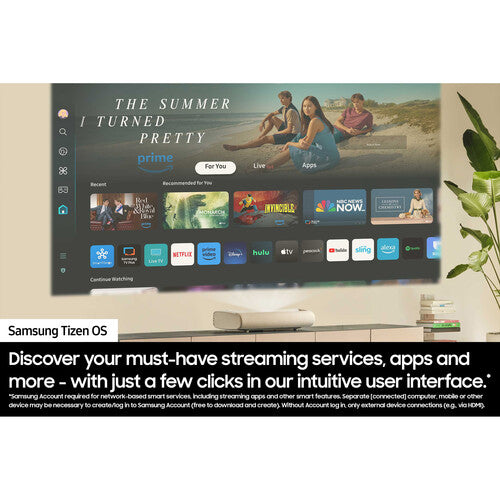 Samsung The Premiere LPU7D 2500-Lumen UHD 4K Ultra Short-Throw Laser Smart Home Theater Projector