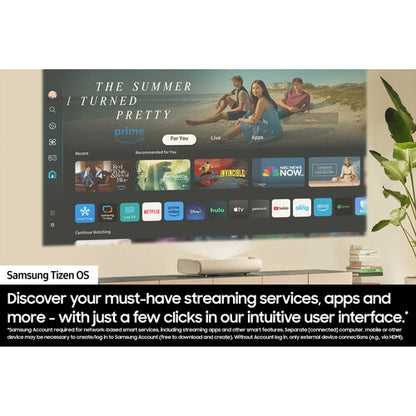 Samsung The Premiere LPU7D 2500-Lumen UHD 4K Ultra Short-Throw Laser Smart Home Theater Projector