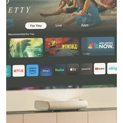 Samsung The Premiere LPU7D 2500-Lumen UHD 4K Ultra Short-Throw Laser Smart Home Theater Projector